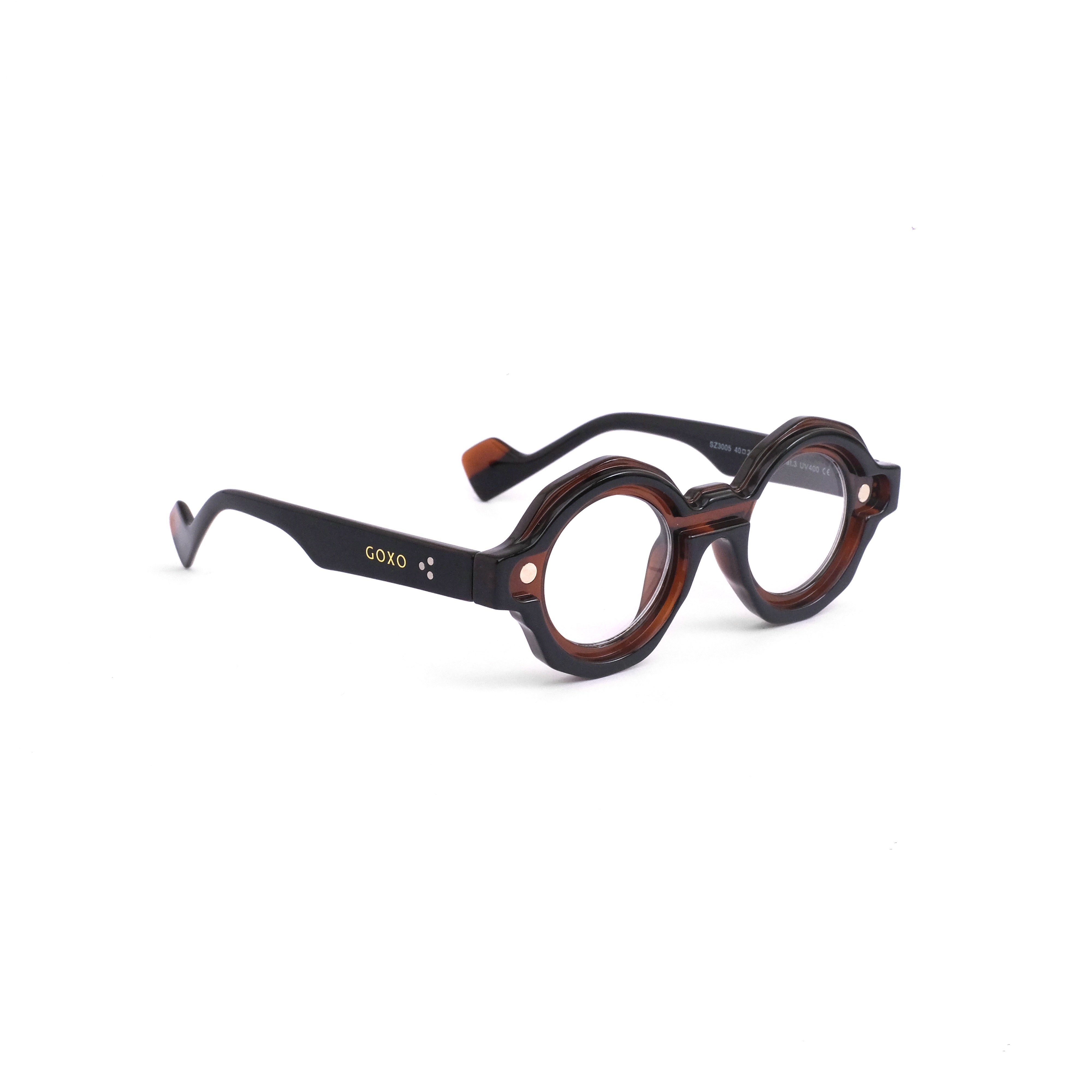 GOXO Orbit clip-on polarized  brown sunglass 858 alternate