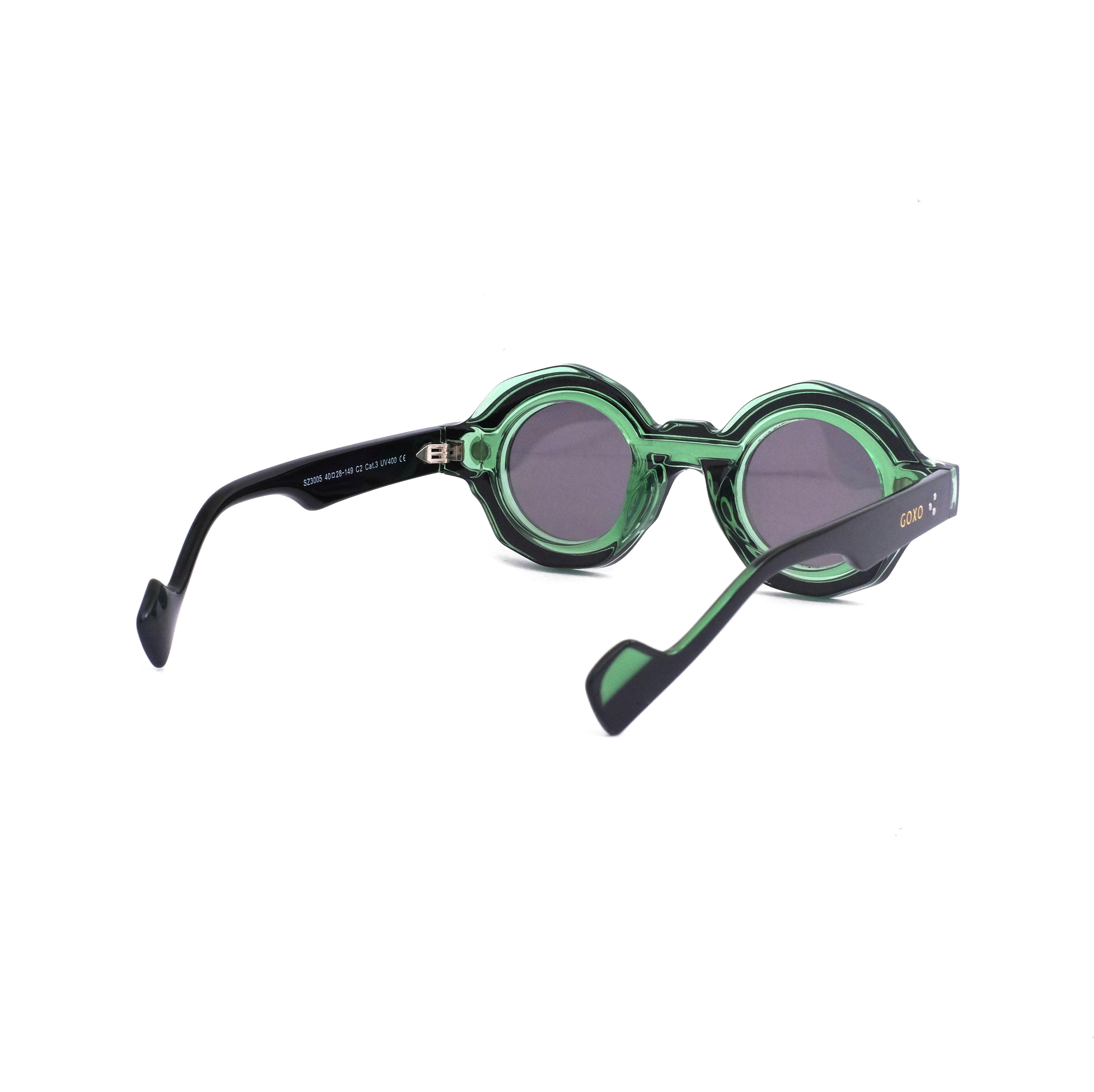 GOXO Orbit clip-on polarized green sunglass 861 alternate