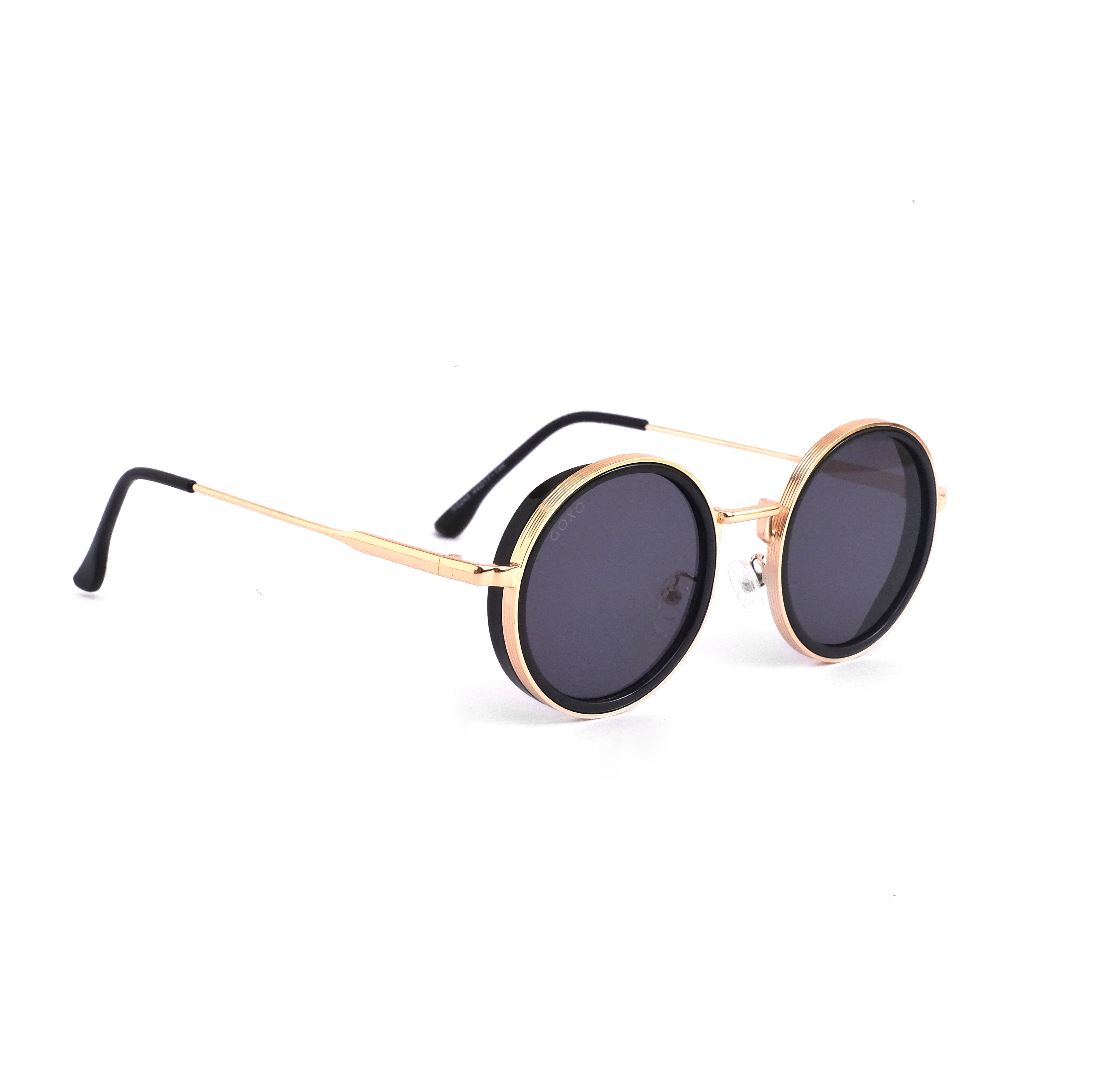 GOXO Round golden-black sunglass 821
