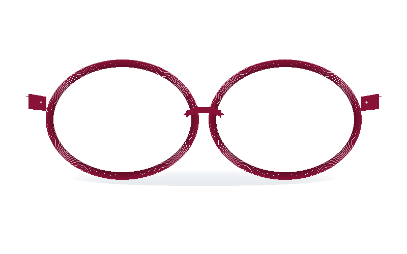 Surrey Deep Burgundy Clubmaster